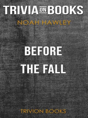 cover image of Before the Fall by Noah Hawley (Trivia-On-Books)